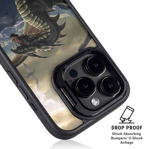 Rogue Dragon by Tom Wood iPhone 15 Pro Kickstand Case